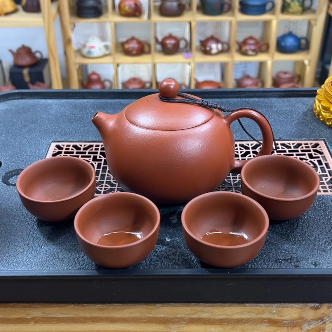 紫砂紫砂胖西施（一壶四杯）
