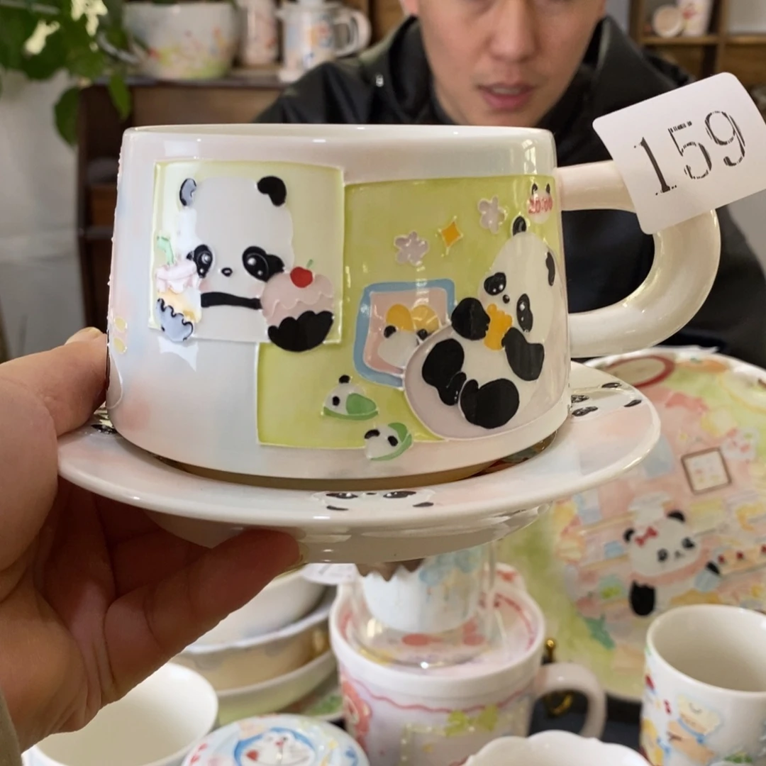 瓷片景德镇釉下彩手绘