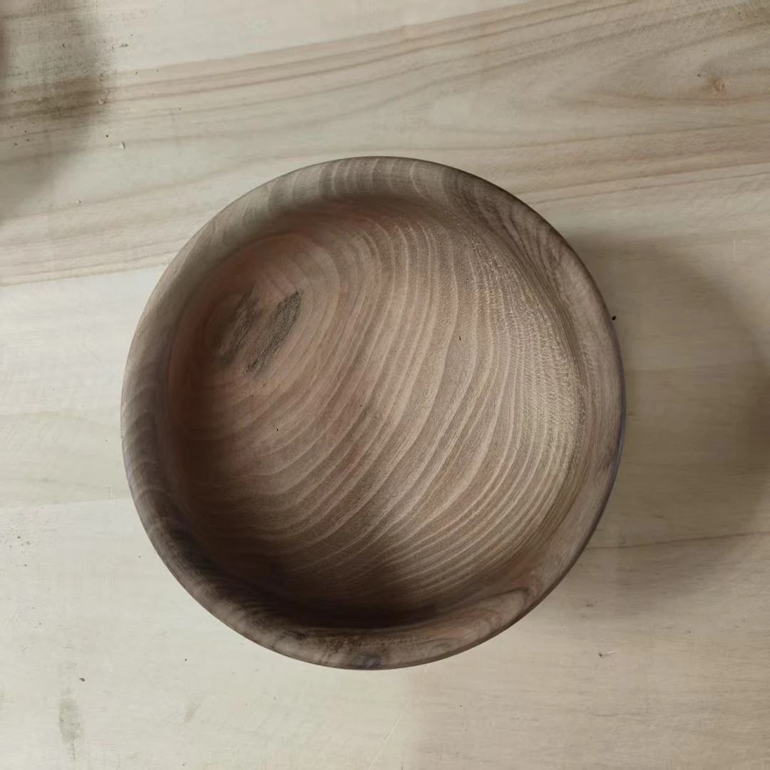 新疆和田手工艺品,新疆手工艺品。核桃木原木制作的碗直销木质碗-2