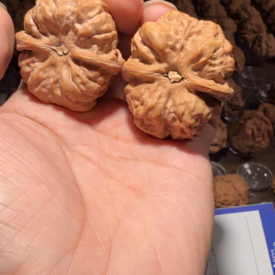 阿***主文玩核桃把件蛤蟆的眼睛是真的好看啊