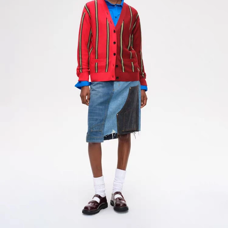 【新品】SHORT SENTENCE短句25秋设计师款解构拼接牛仔半裙