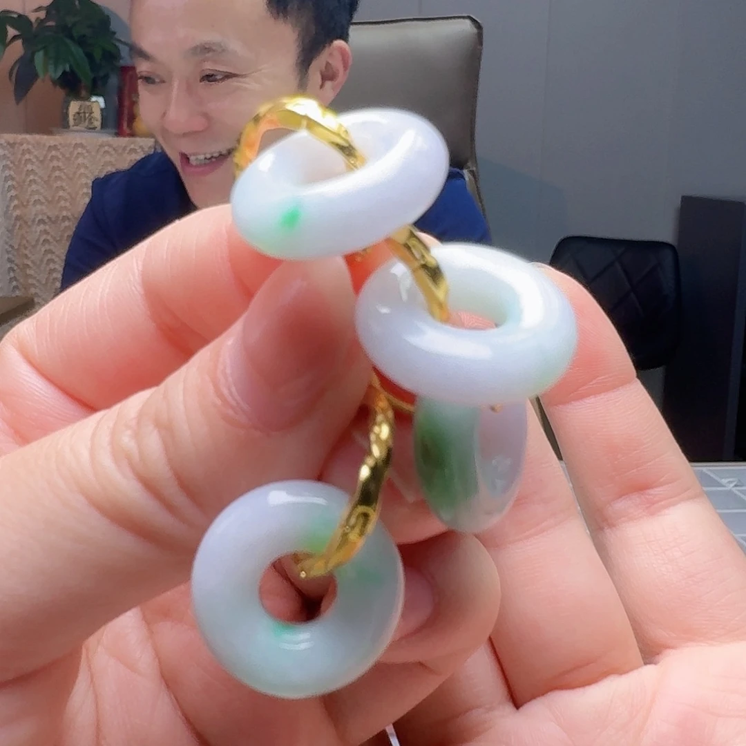 翡翠未镶嵌耳饰多样性发货其一