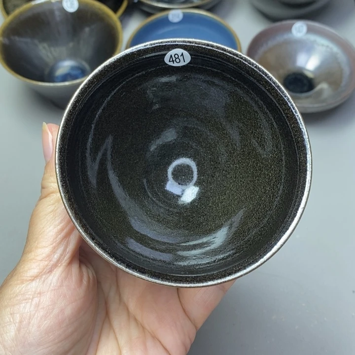 茶盏建窑建盏磨底柴烧主人杯