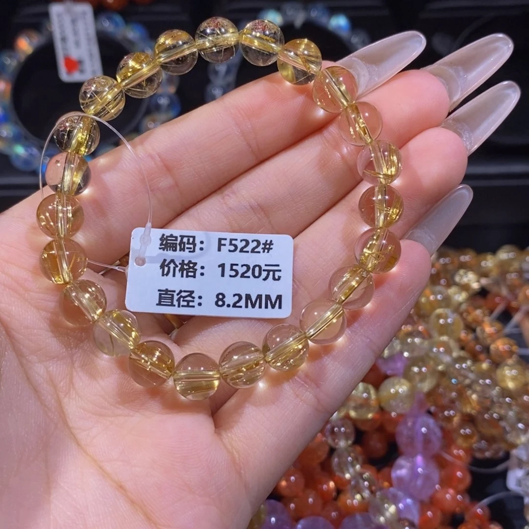 发晶手链未镶嵌琪*琪F522#8.2mm