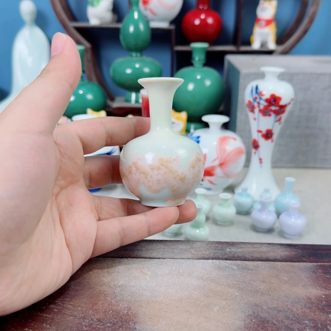 陶瓷手工小花器摆件