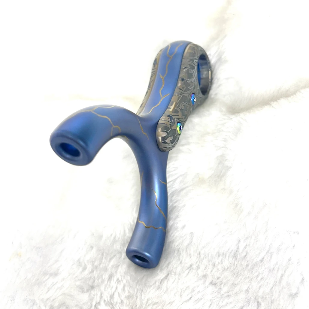 新款无极钛合金顶卡弹弓户外大威力精准扁皮无