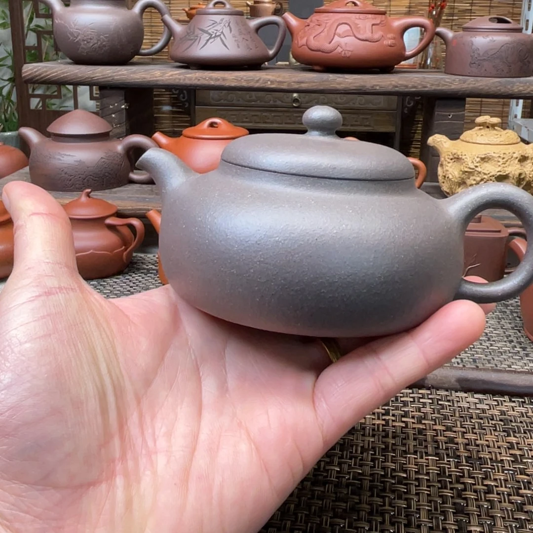 紫砂茶壶宜兴原矿紫砂手工制全170