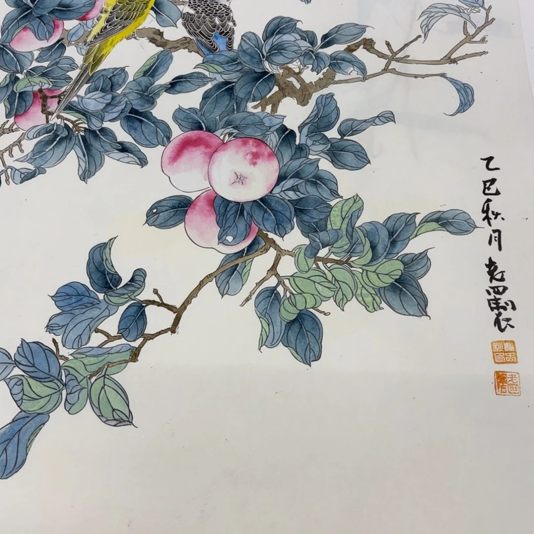 卖***象国画老四花鸟作品童