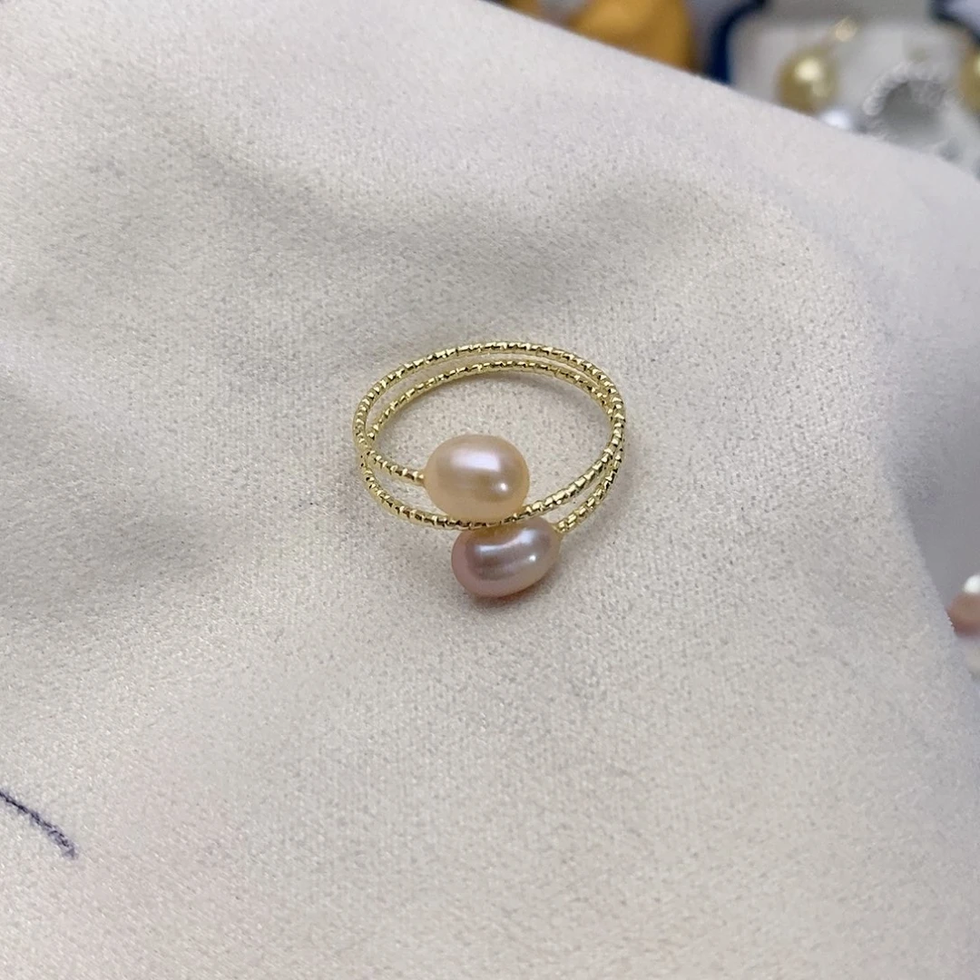 【闪购商品】淡水珍珠戒指合金20