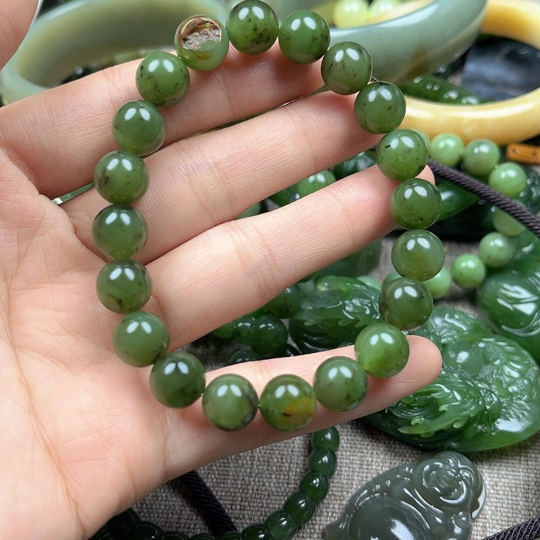 和田玉（碧玉）未镶嵌手串