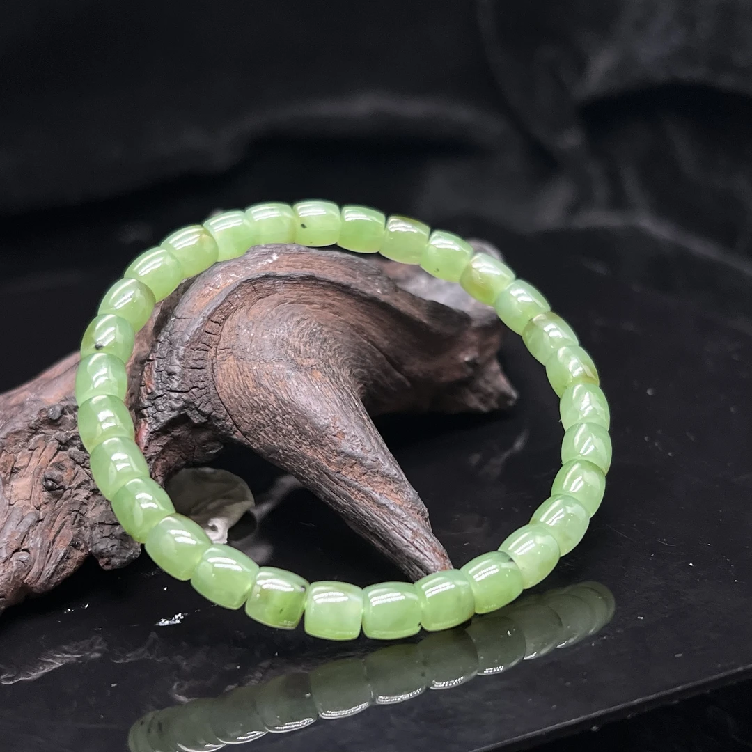 A183  和田玉碧玉手串  QQ631504