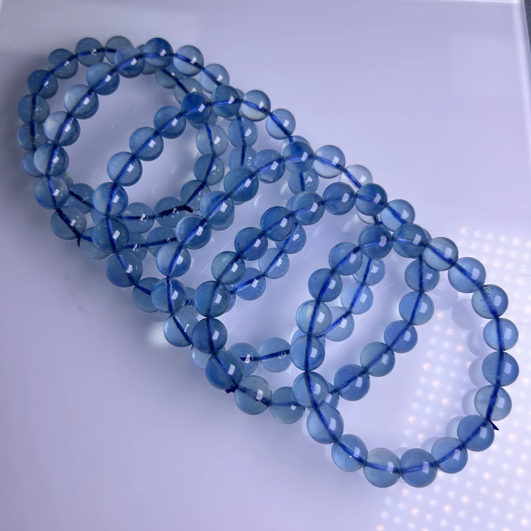 培育海蓝宝石[JX-2028]海蓝宝单圈手链多样性发一件