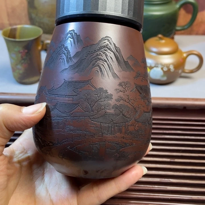 紫砂茶碗紫砂全手工