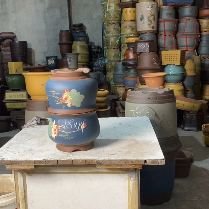 紫砂花盆紫砂茶具