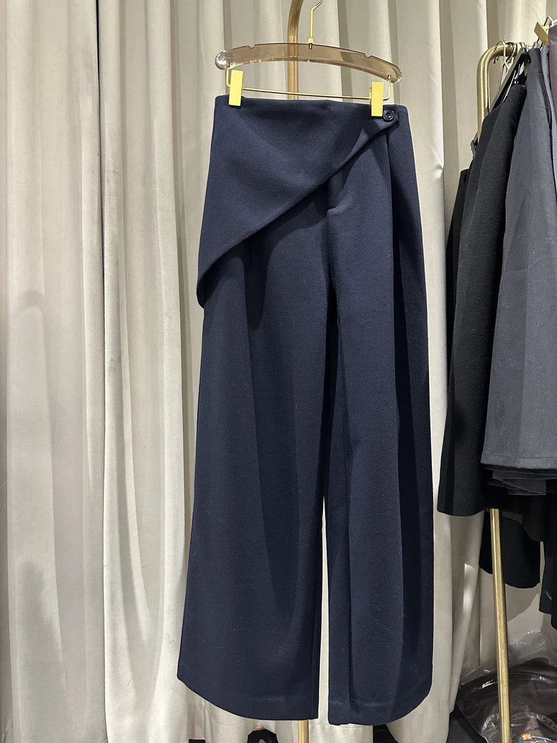83272 显瘦遮肉百搭女装气质休闲裤阔腿裤百搭女装时尚