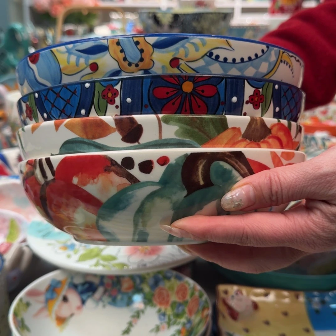 陶瓷8英寸外贸深盘4只，看图