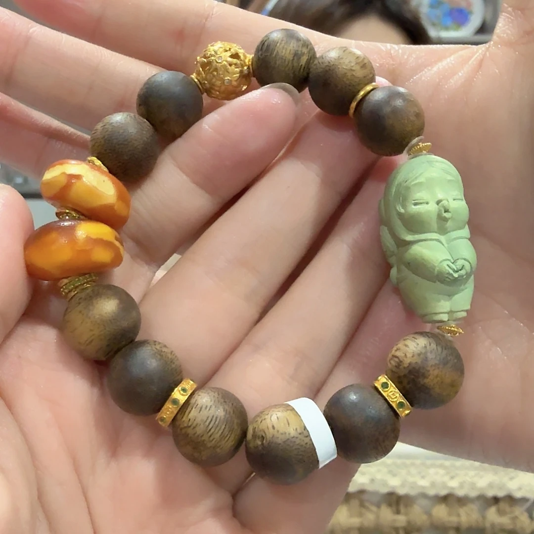 绿松石18K金镶嵌珠宝奇石