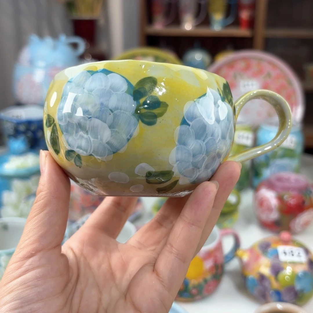 景德镇手绘高温釉下彩陶瓷茶具