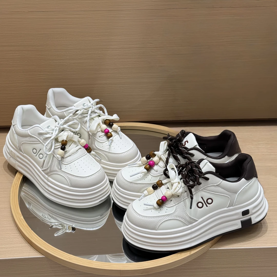 【运费补贴】2025厚底时尚网红小白鞋女百搭运动板鞋增高BY668  TD