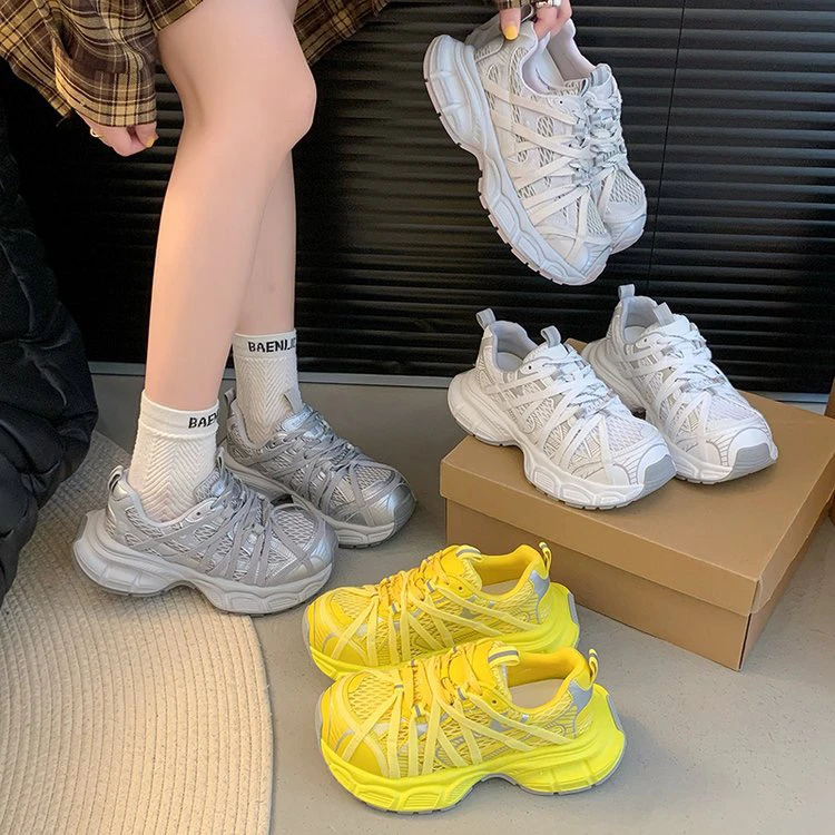 【单网】卡皮巴拉 蜘蛛5.0小众绑带设计运动潮流百搭增高老爹鞋女