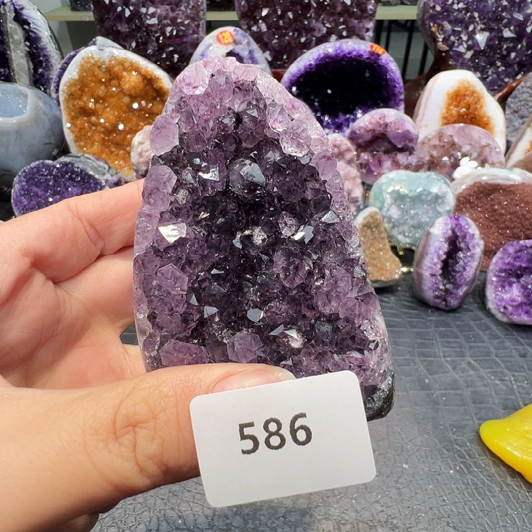 紫晶珠宝半成品未镶嵌