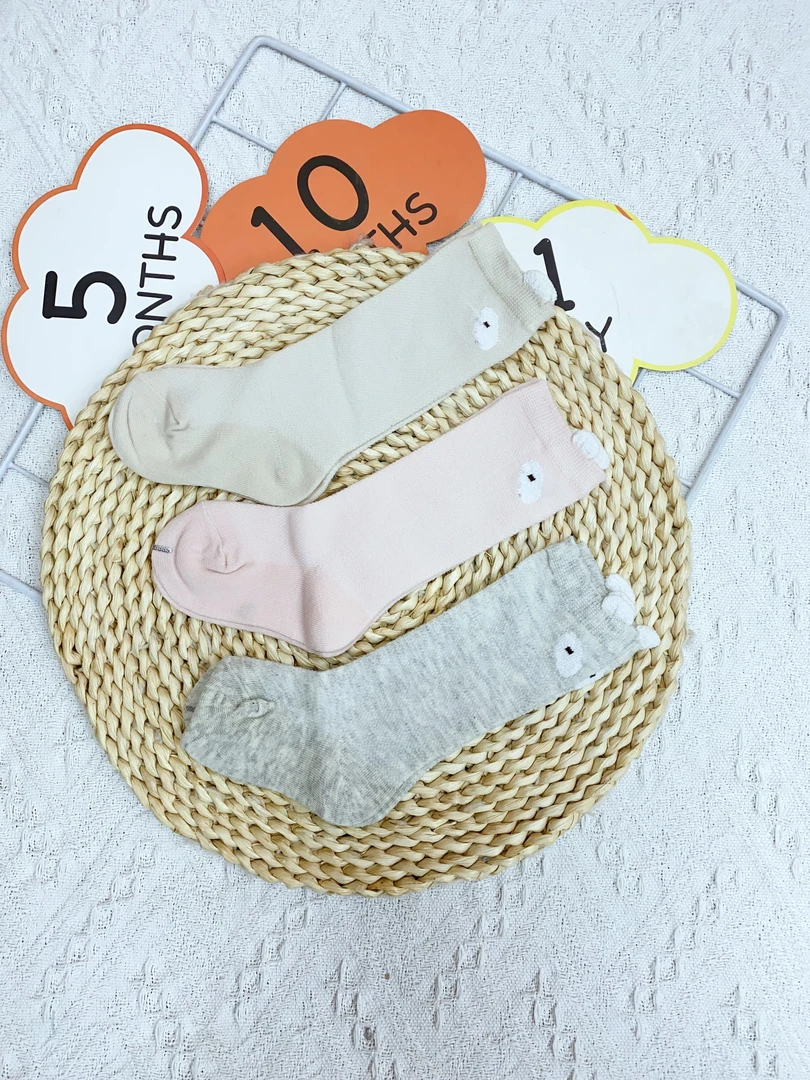 【4052】米乐熊高筒袜