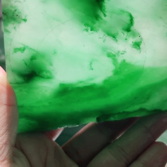 真***真定制石英质玉（非洲翠）非洲翠手镯板材定制