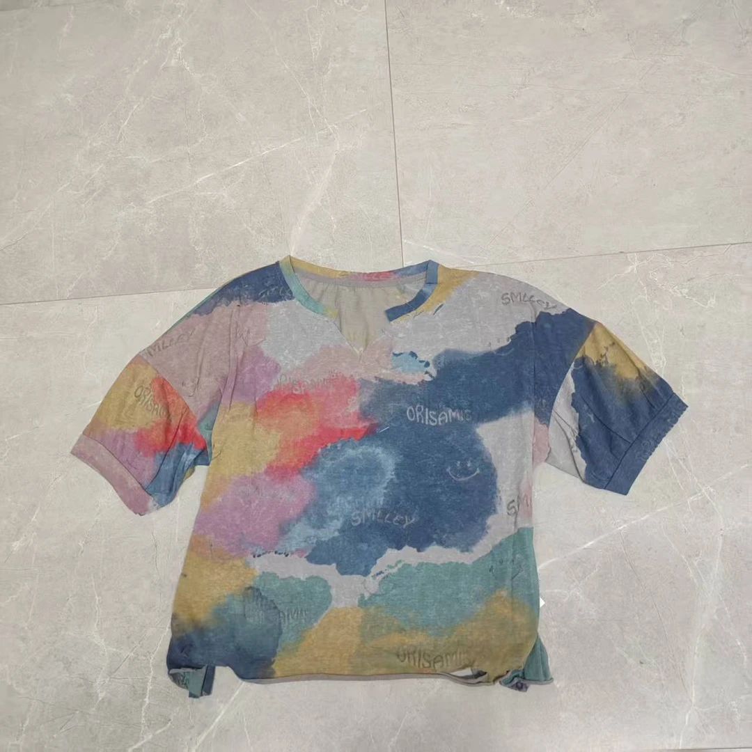 68092（飞儿同款）夏季薄款短袖t恤时尚休闲小众女装