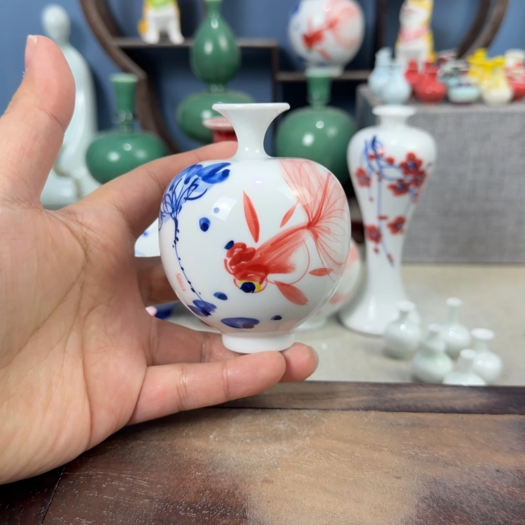 陶瓷手工小花器摆件