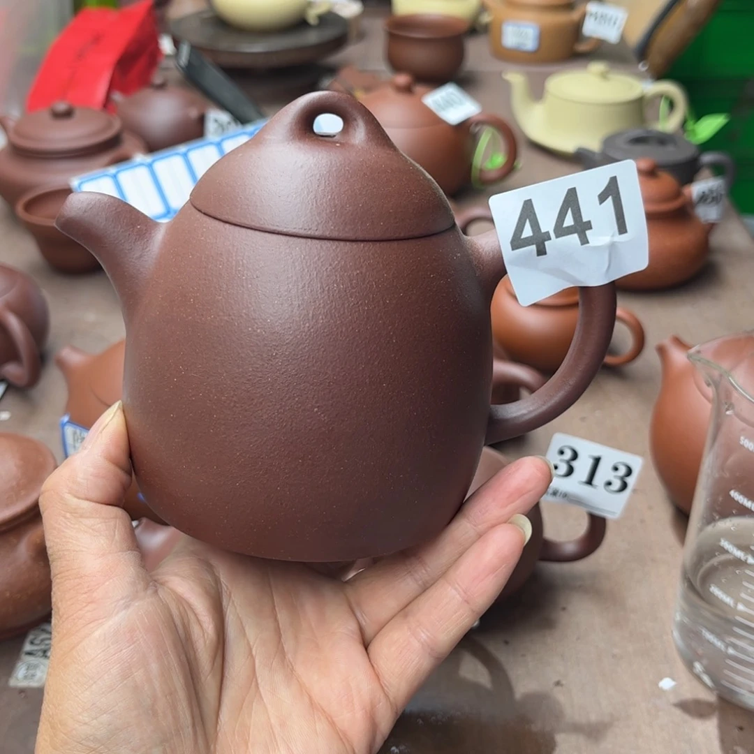 紫砂茶壶底槽清瑕疵400cc