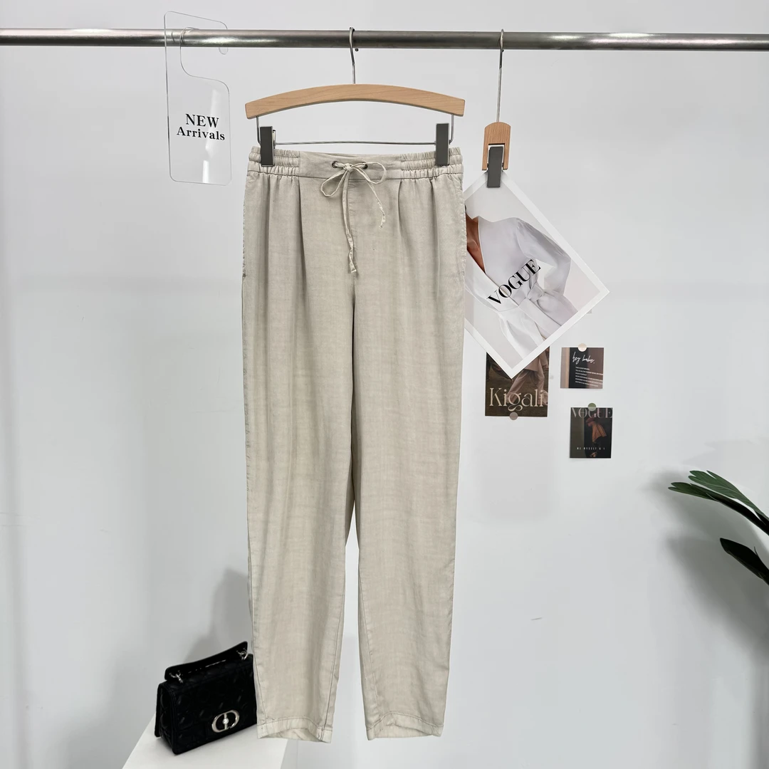 A609出口外贸休闲舒适简约时尚百搭显瘦出游必备休闲裤