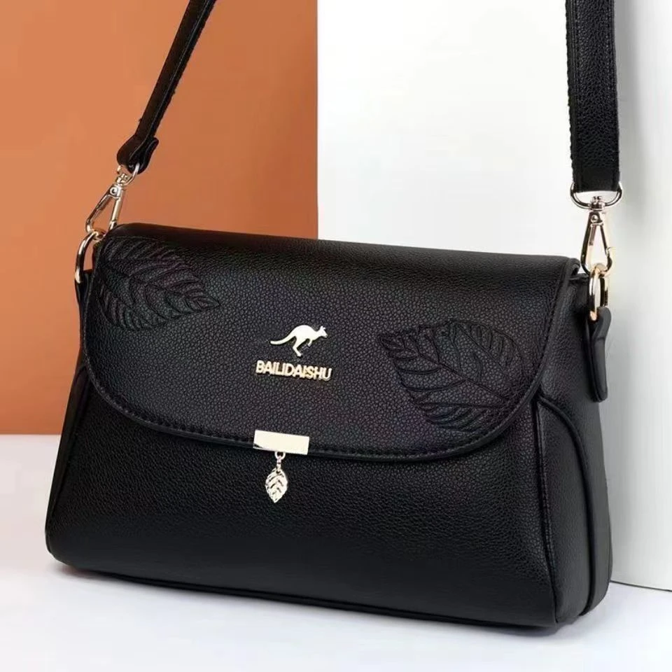 正品高档压花小包女2025新款斜挎包时尚百搭大容量单肩包女手提包