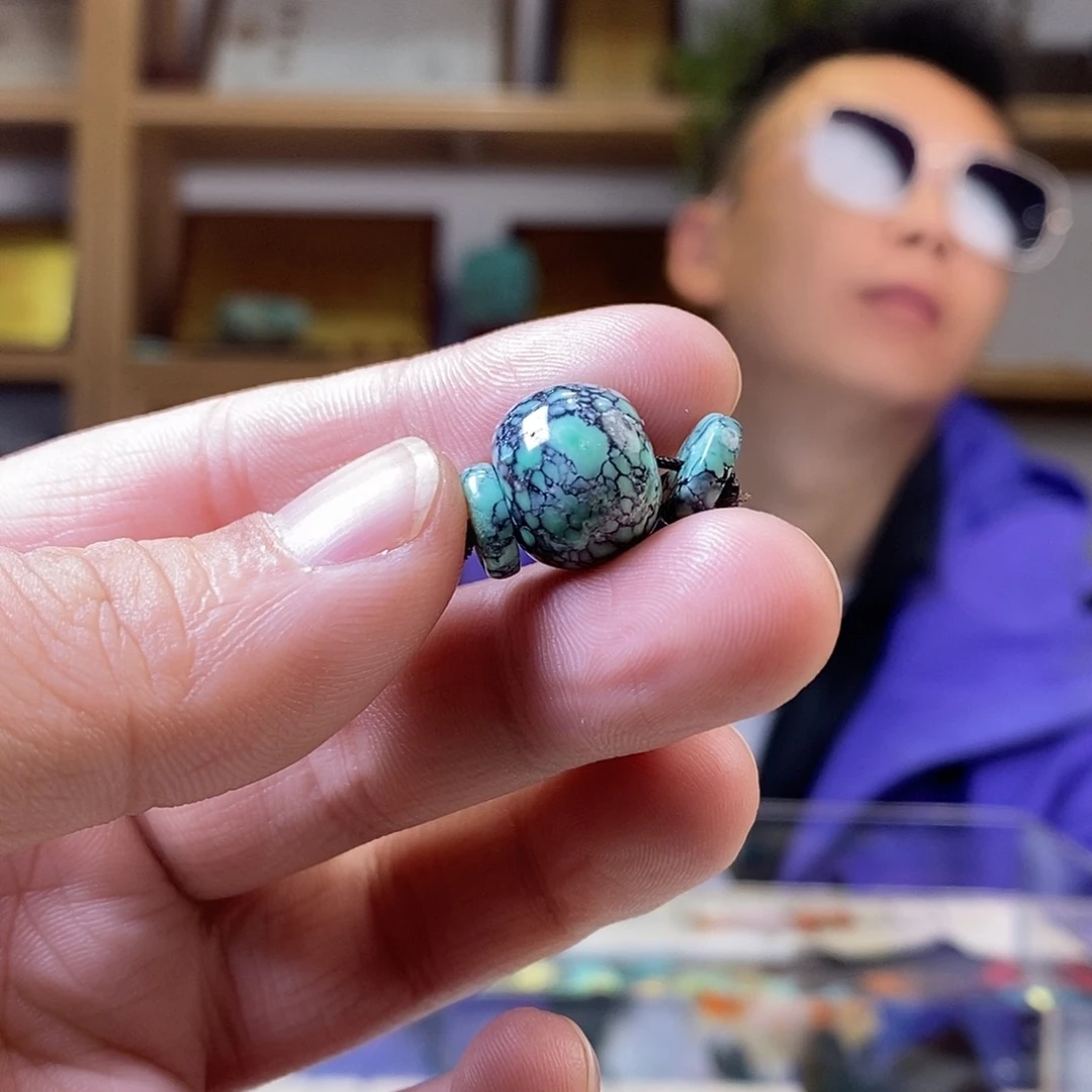 用***4绿松石未镶嵌菜籽黄配珠