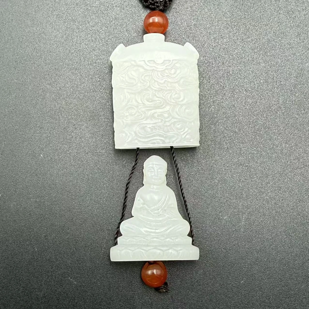 LOT.25/20世纪和田玉佛龛吊坠/Q539848