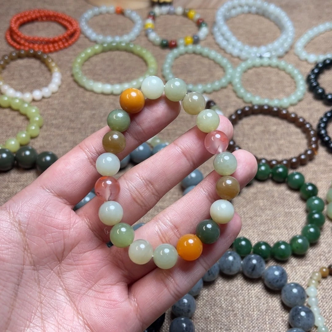 和田玉未镶嵌手链