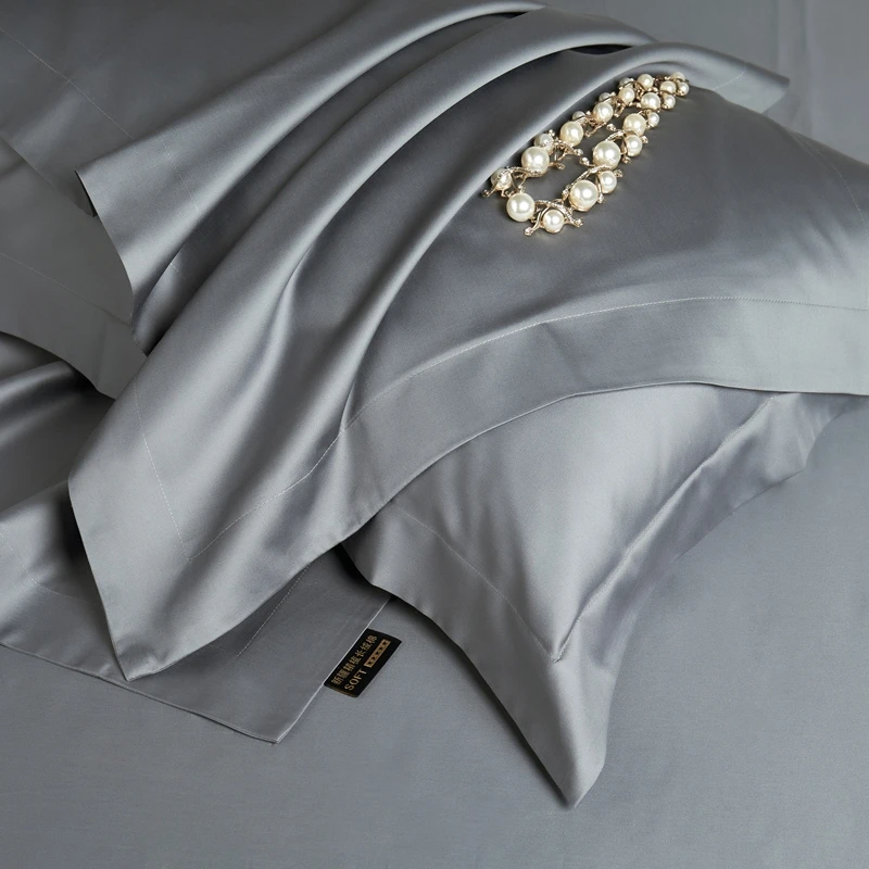 《宠粉款》100支纯色床上枕头套家用枕套枕芯床上枕头套纯棉一对