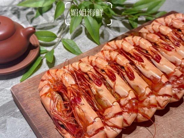 【媚姐】精选即食九节虾干 独立包装30-35对/斤零食烤虾