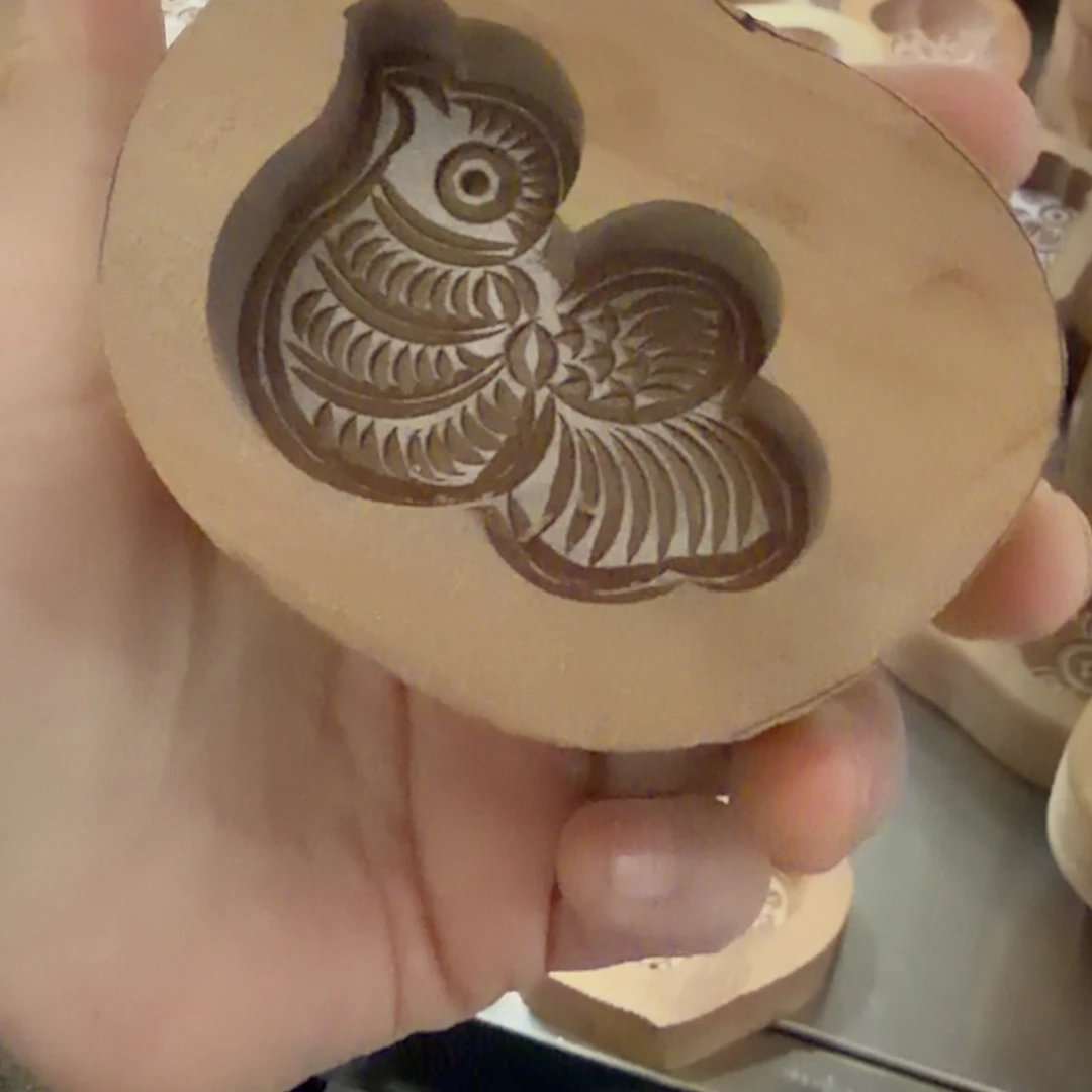 梨木手把件小鸟模具