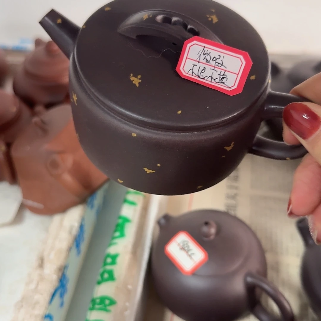 紫砂茶壶黄龙山原矿天青210