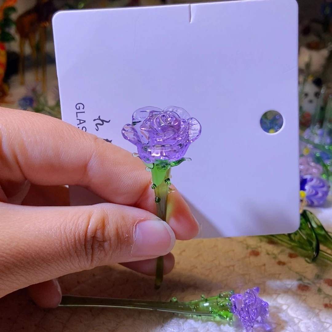 琉璃手工艺品玫瑰花