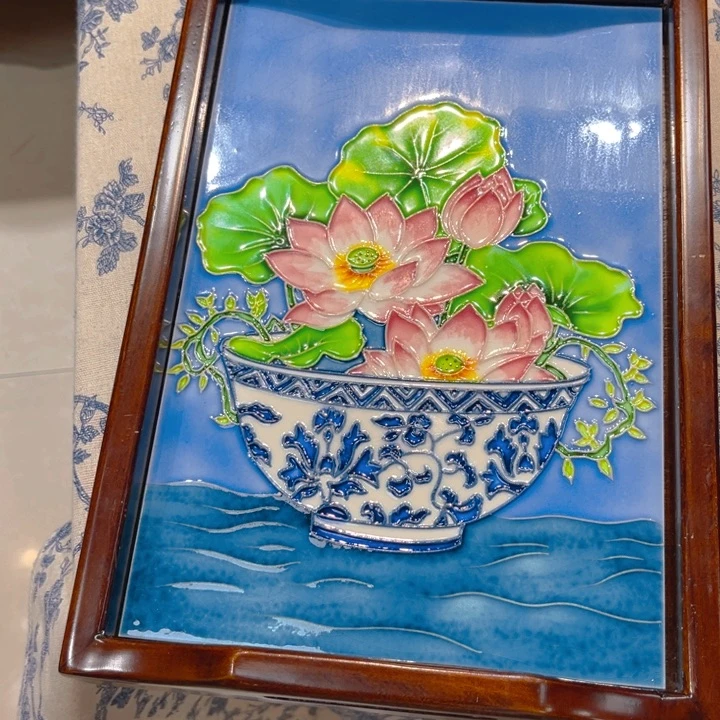 一体款瓷板画艺术作品