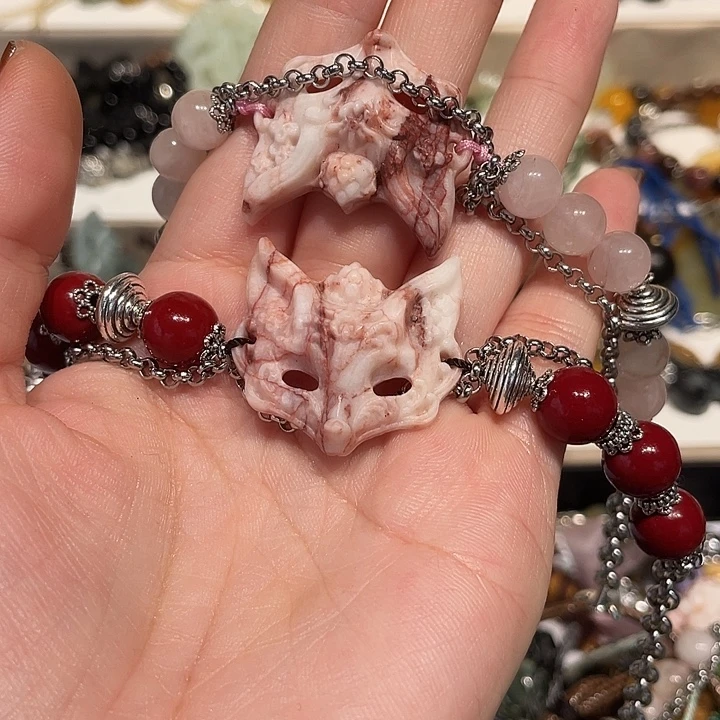 ****5蛇纹石玉合金颈饰