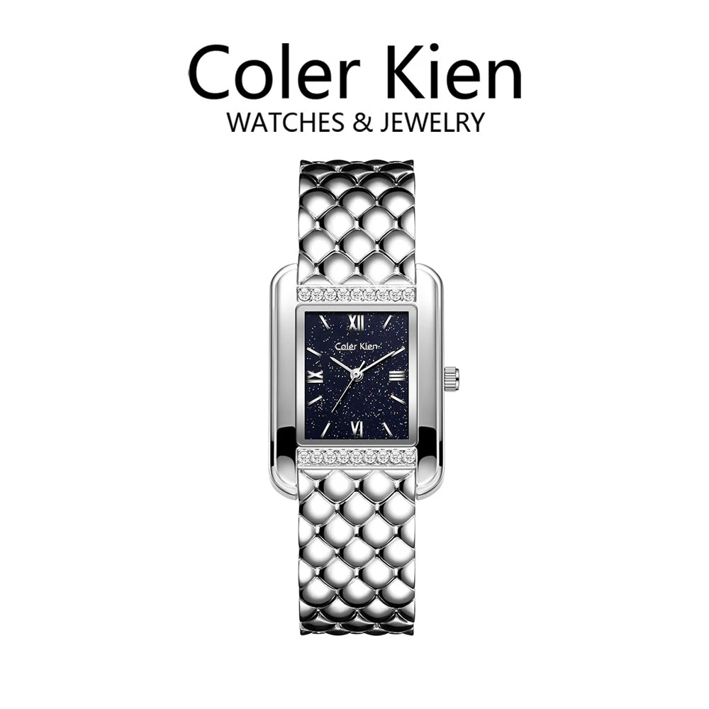 ColerKien【璀璨满天星】送女友送老婆爆款百搭防水方形时尚手表女