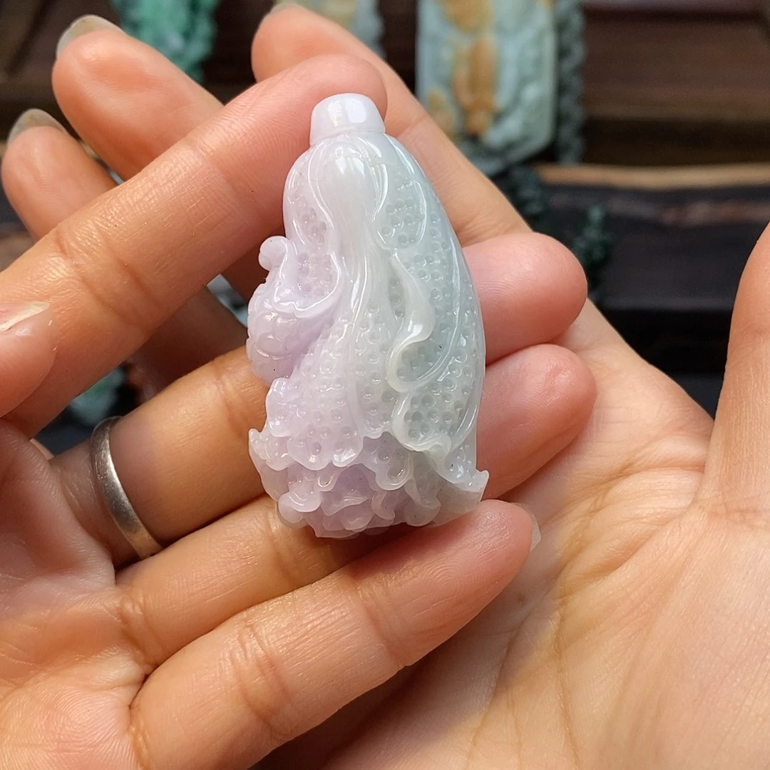 定制翡翠未镶嵌毛货抛光