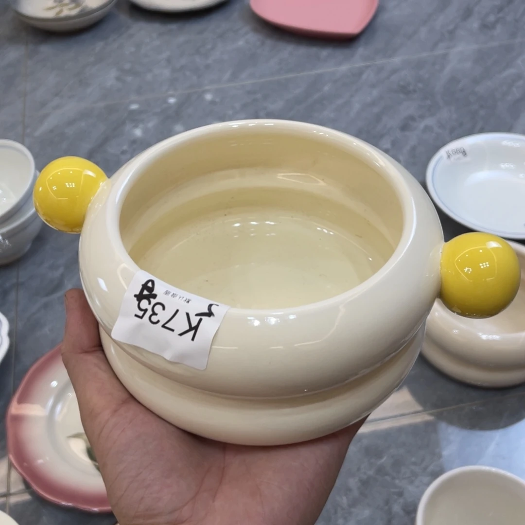 陶瓷微瑕餐具介意勿拍，满18飞！