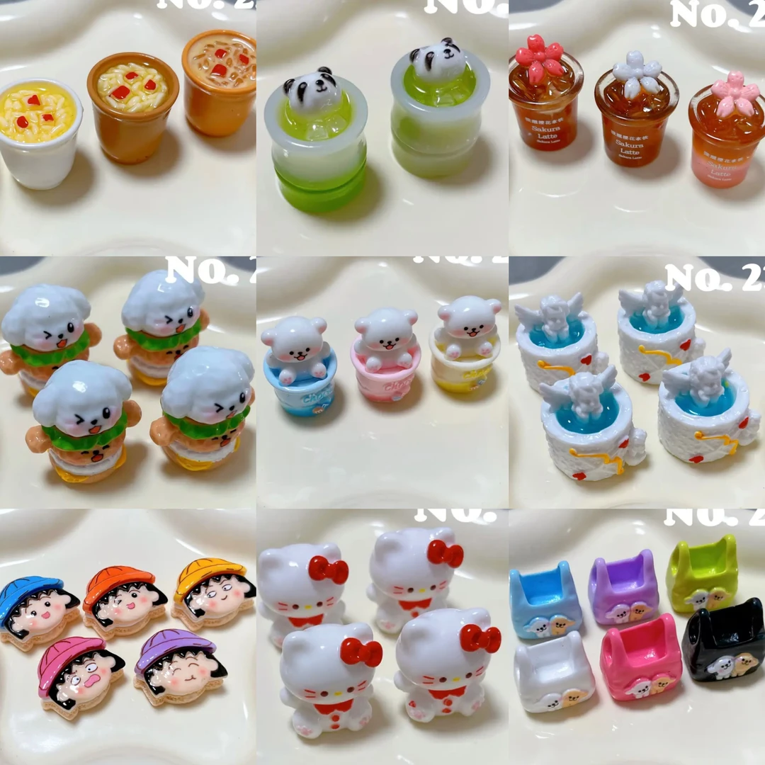 【定制食玩1-9上新】树脂食玩配件DIY手作创意纸杯蛋糕装饰奶油胶