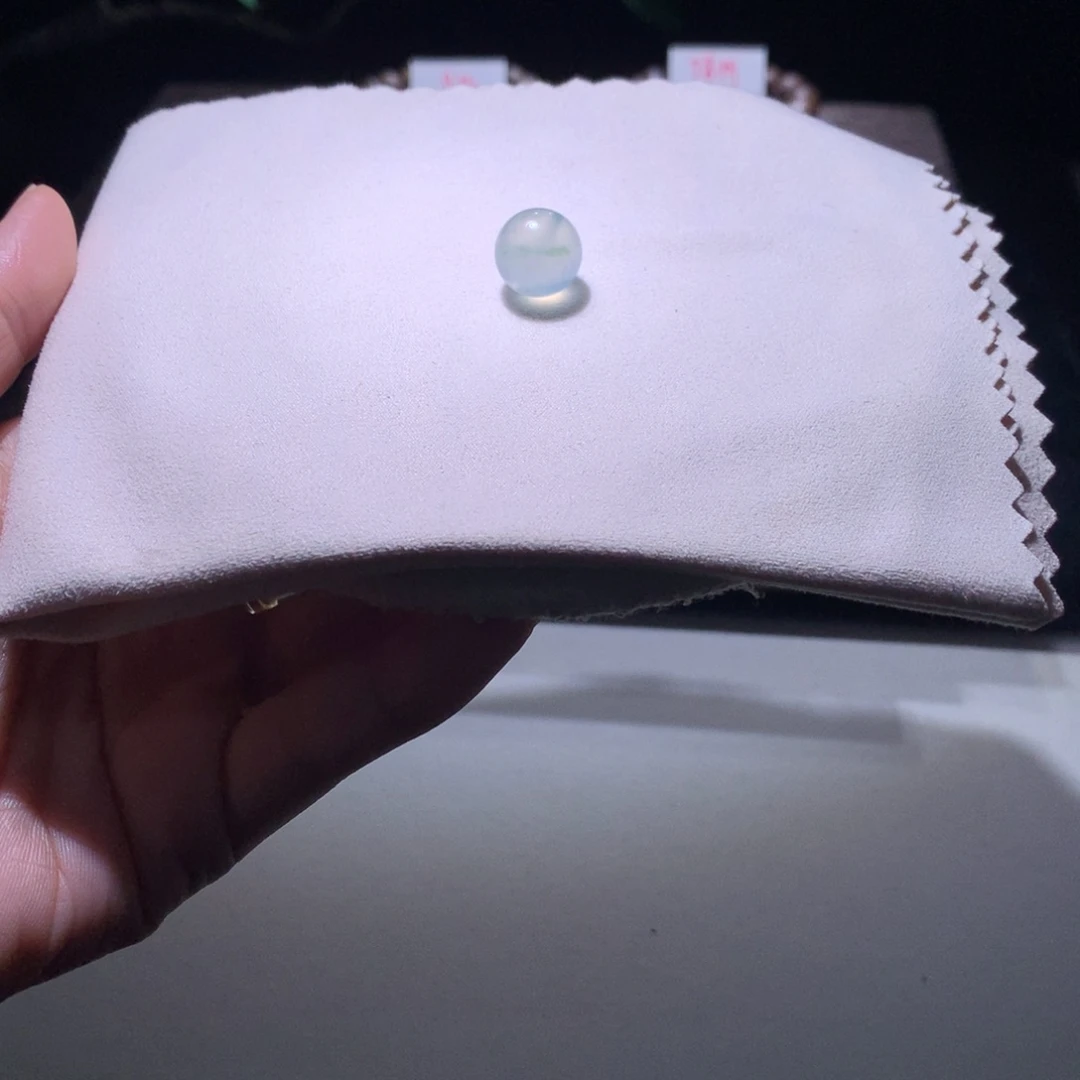 翡翠散珠种水蓝钢飘卡12