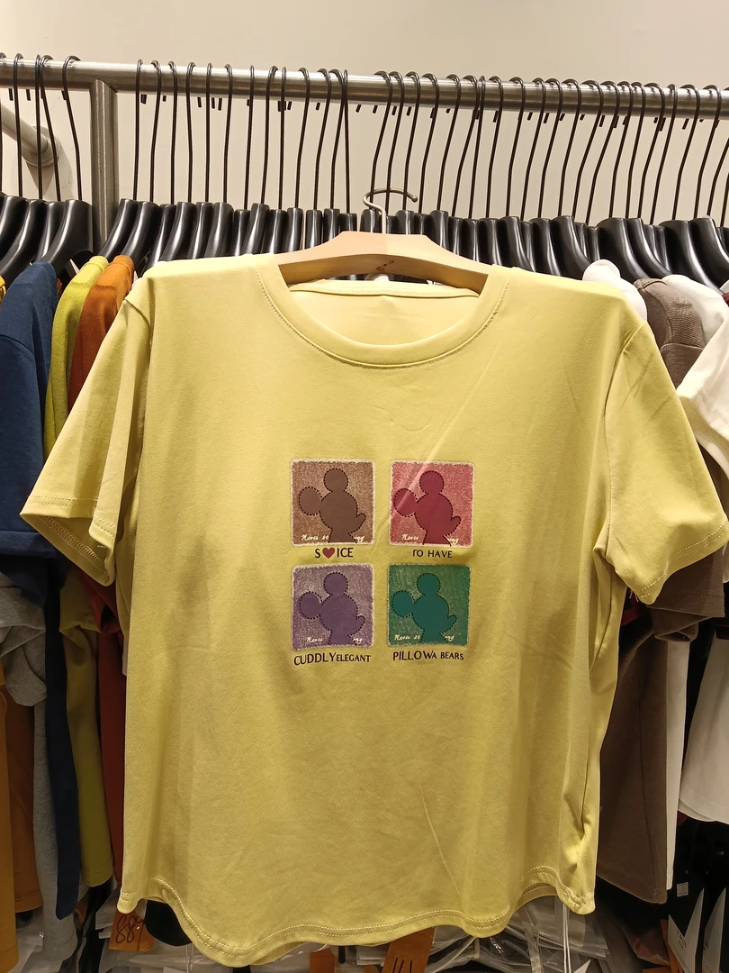 短袖卡通动漫修身型直筒型T恤套装宅萌系千金风