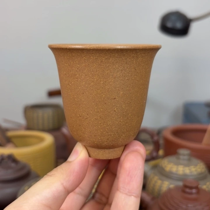 茶杯紫砂老段泥闻香杯