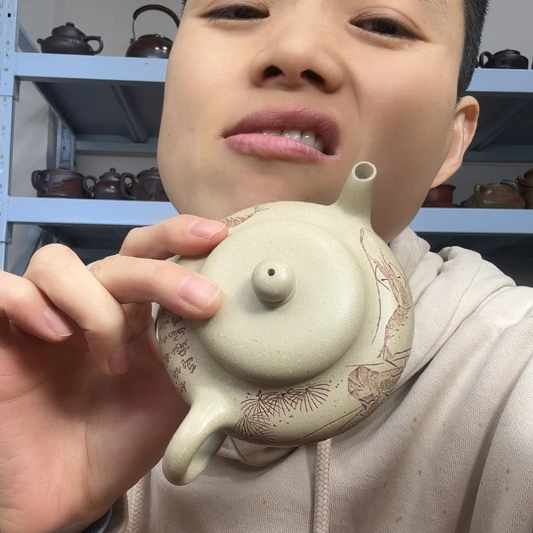 茶壶紫砂民间手艺人全手工制作
